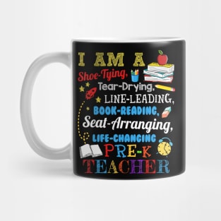 I Am A Shoe-Typing Tear-Drying Pre-K Teacher T Shirt T-Shirt Mug